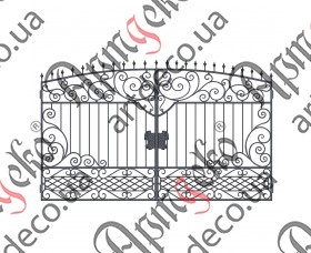 Forged gates 2130Х3500 (Set of elements) - picture