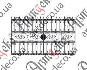 Forged gates 2150Х3500 (Set of elements) - picture