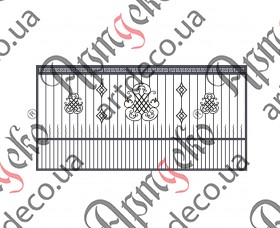 Кованые ворота 2000Х4000 (Комплект элементов)	 - изображение