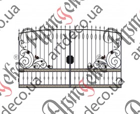 Forged gates 2135Х3500 (Set of elements) - picture