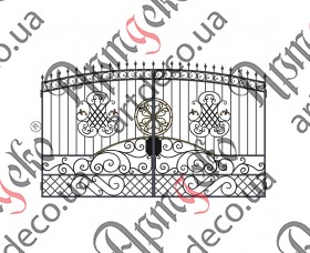 Forged gates 2130Х3500 (Set of elements) - picture