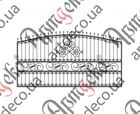 Forged gates 2150Х4000 (Set of elements) - picture