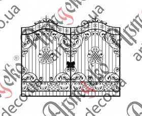 Кованые ворота 3400Х4150 (Комплект элементов)	 - изображение
