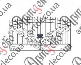 Forged gates 2150Х3800  (Set of elements) - picture