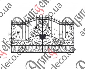 Forged gates 2110Х3500 (Set of elements) - picture