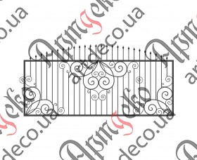 Forged gates 1920Х4000 (Set of elements) - picture