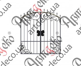 Forged gates 2130Х1900 (Set of elements) - picture