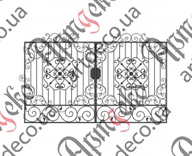 Forged gate 2200Х3500 (Set of elements) - picture