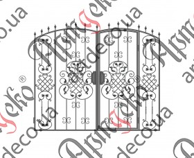 Ковані ворота, кована брама 2260Х2600 (Комплект елементів) - зображення