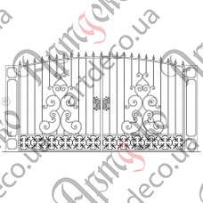 Кованые ворот3500х2000 Комплект элементов - изображение