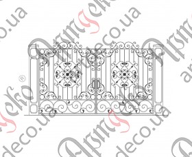 Forged gate 3500х2000 (Set of elements) - picture