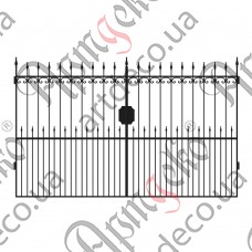 Кованые ворота 3400х2000 (Комплект элементов) - изображение