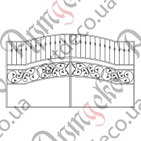 Forged gates 3400х1950 Set of elements - picture