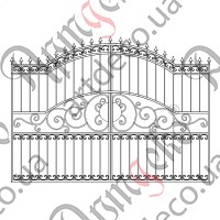 Forged gates 2870х2000 Set of elements - picture