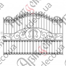 Кованые ворота 2870х2000 - изображение