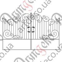 Forged gates 3200х2000  Set of elements - picture