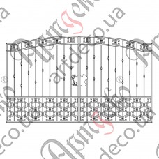 Кованые ворота 3316х2000 Комплект елементів - изображение