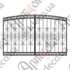 Ковані ворота 2508х1600(1500) Комплект елементів - зображення