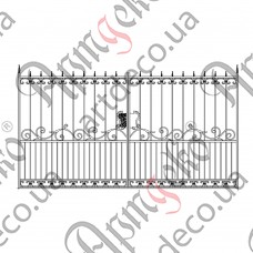 Forged gates 3416х1800 - picture