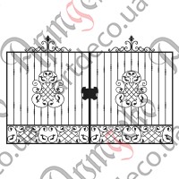 Forged gates 3600х2340(2000)  Set of elements - picture