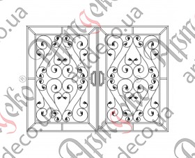Ковані ворота, кована брама 2600х1950 (Комплект елементів) - зображення