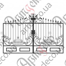 Forged gates 4000х2670  Set of elements - picture