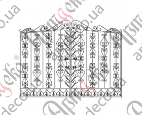 Ковані ворота, кована брама 3100х2370(2000) (Комплект елементів) - зображення