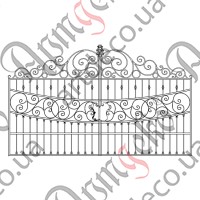 Forged gates 3300х2000(1400)  Set of elements - picture