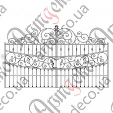 Кованые ворота 3300х2000(1400) Комплект елементов - изображение