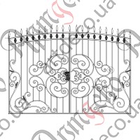 Forged gates 2996х2180(1850)  Set of elements - picture