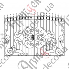 Кованые ворота 2996х2180(1850) Комплект елементов - изображение