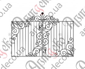 Кованые ворота 3500х2000  (Комплект элементов) - изображение
