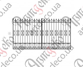 Forged gates 3600х1920(1800) (Set of elements) - picture