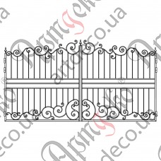 Forged gates 4000х2000 (Set of elements) - picture