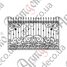 Forged gates 3000х1800  (Set of elements) - picture
