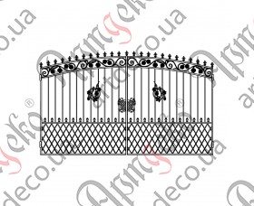 Кованые ворота 3500х2000 (Комплект элементов) - изображение