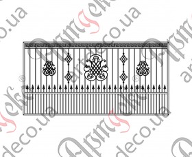 Кованые ворота 4000х2000 (Комплект элементов)	 - изображение