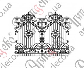 Ковані ворота, кована брама 4150х3140 (Комплект елементів) - зображення