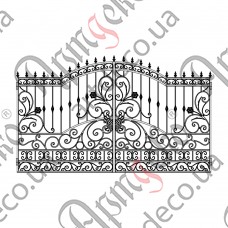Forged gates 3500х2000  (Set of elements) - picture