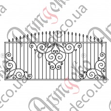 Forged gates 4000х1500  (Set of elements) - picture