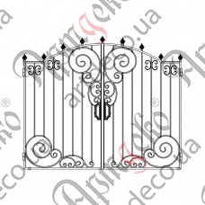 Кованые ворота 2500х2000 Комплект элементов - изображение