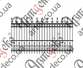 Forged fence 2750х1600 (Set of elements) - picture