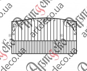 Forged fence 3000х1670 (Set of elements) - picture