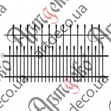 Forged fence 2000х1100  (Set of elements) - picture