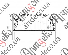 Forged fence 3000х1215 (Set of elements) - picture