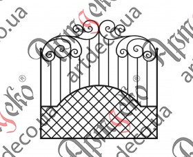 Forged fence 1840х1865 (Set of elements) - picture