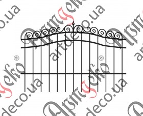 Forged fence 2300х1565 (Set of elements) - picture