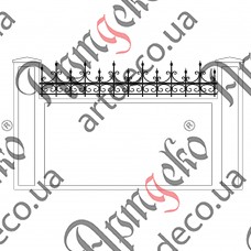 Forged fence 2500х500 (Set of elements) - picture