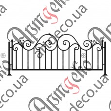 Forged fence 1755х750 (Set of elements) - picture