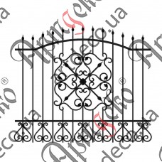 Forged fence 1950х1635 (Set of elements) - picture